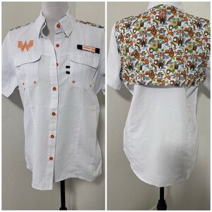 Magellan Outdoors Whataburger Women’s Small NWT Burger & Fries Fishing Shirt